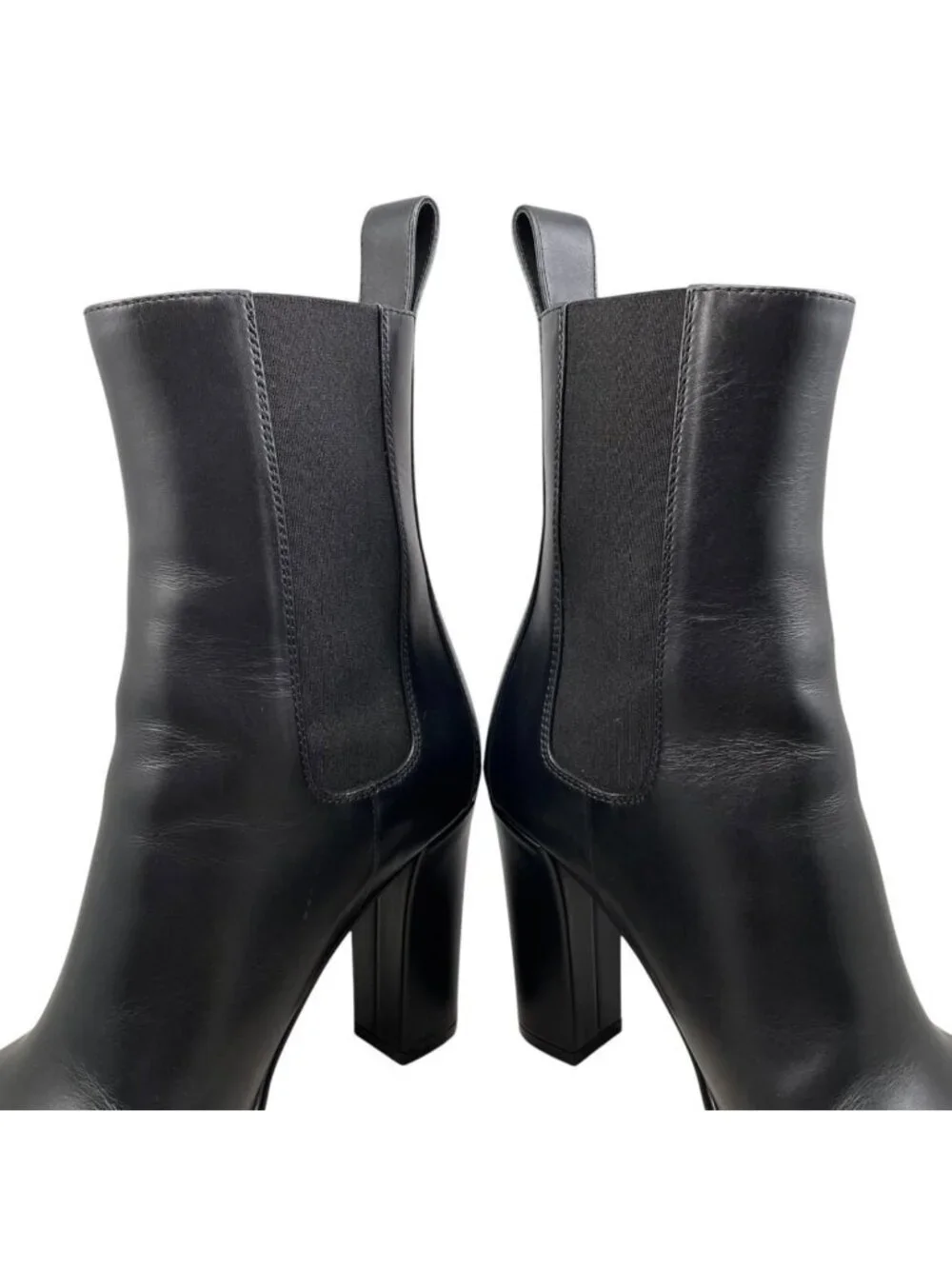 Bottega Veneta Short Boots Side Gore 37 Leather Black